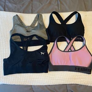 S/4 XS Sports Bras - Nike/Victoria Secret PINK / Under Armour